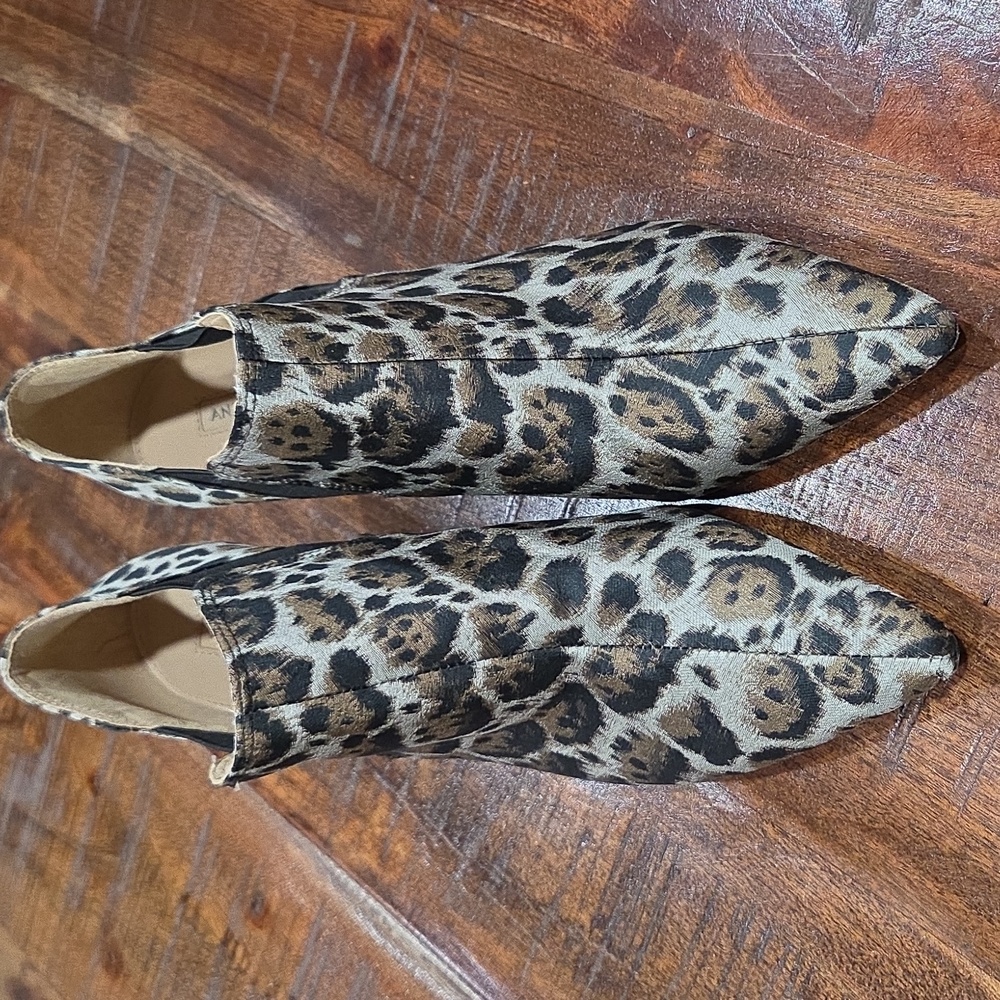 ANTONIO MELANI Leopard Pattern Ankle Booties Size… - image 2